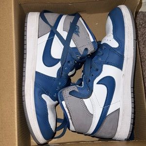 Blue & White Size 2 Nike Air Jordan Sneakers